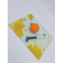 New product square tempered glass place mat