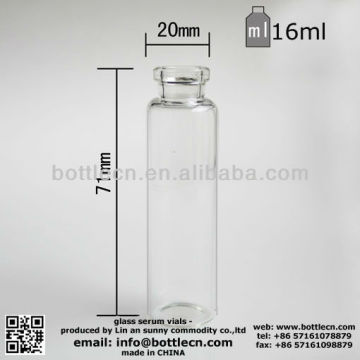 D20H71 clear 15ml empty injection glass vials