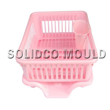 Moule de rangement de séchoir en plastique personnalisé d&#39;usine en plastique personnalisé