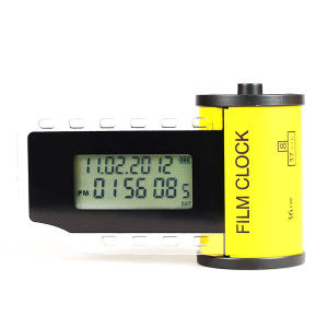 Film Digital Clock on Desk-Version B