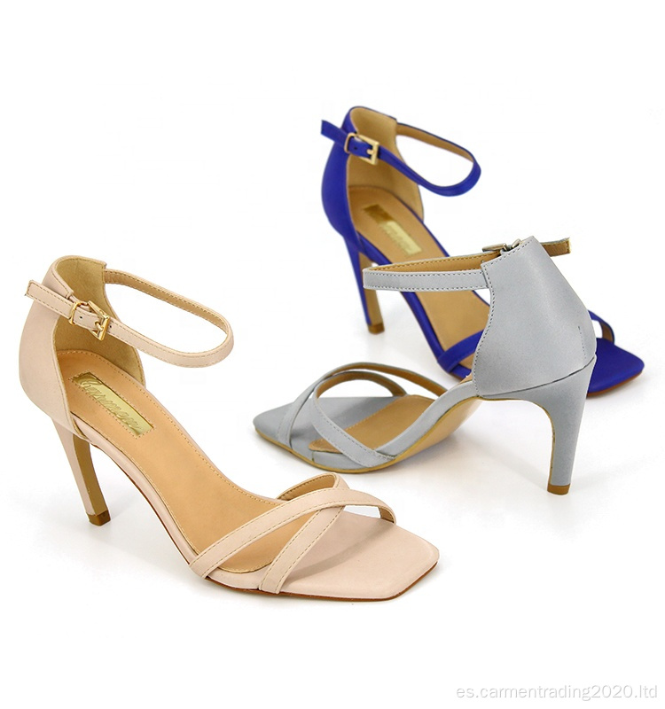Coloridos zapatos de vestir para mujeres de tacón alto