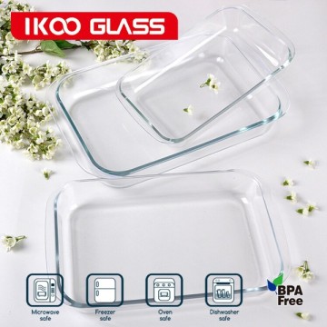 microwave glass flat baking tray