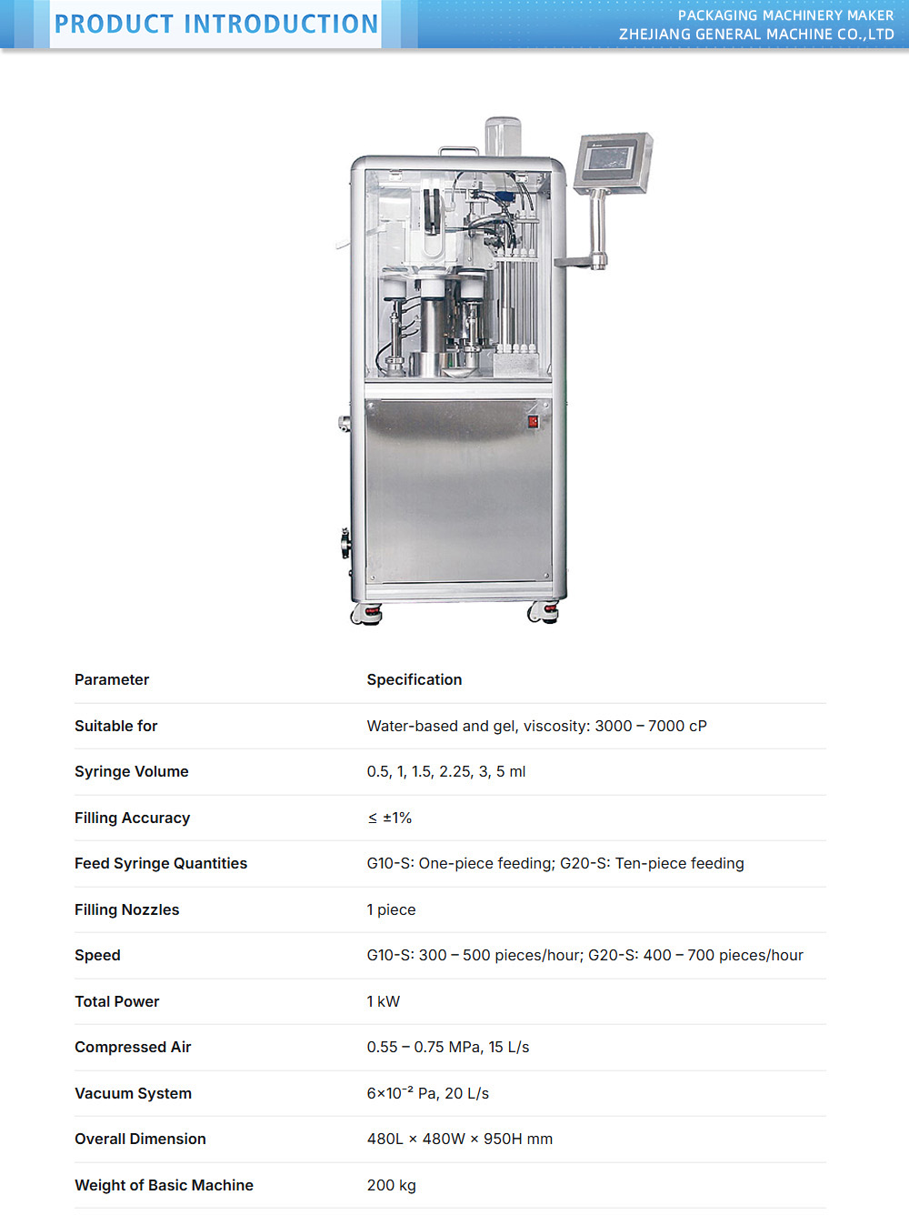 Syringes vacuum filling and closing machine X
