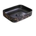 Hot Sale Black Color Basin Square Art Basin