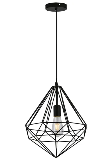 Geometric Iron Wire Hanging Pendant Lamp