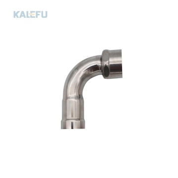 Stainless Steel Reducing 90-Degree Female Thread Elbow for Direct Drinking Water SS Ring Pressure Pipes