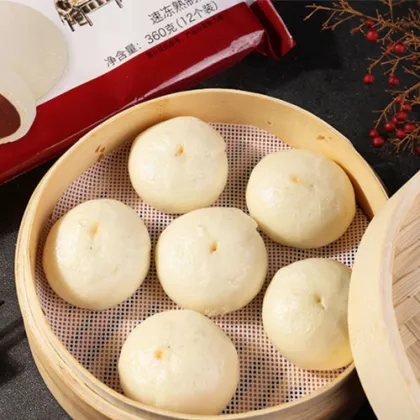 Delicious Red Bean Stuffed Steamed Buns