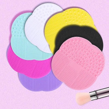 Ladies Cosmetic Pencil Cleaning Mat Bedroom Function Cleaning Cosmetic Makeup Brush Brush Silicone Base Useful Cleaner Tool