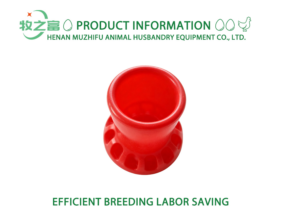 2.5kg Red Plastic Chick Feeder Bucket X