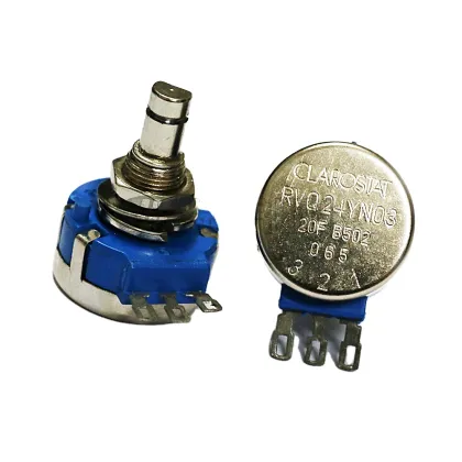 TOCOS Racing Game 2W Rotary Potentiometer Pot RVQ24YN03-25F B502 B103 25mm Ultra-long Life Half Shaft