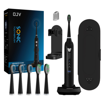 Brosse à dents de vibration sonore électrique sans fil avec chargeur pour nettoyage en profondeur