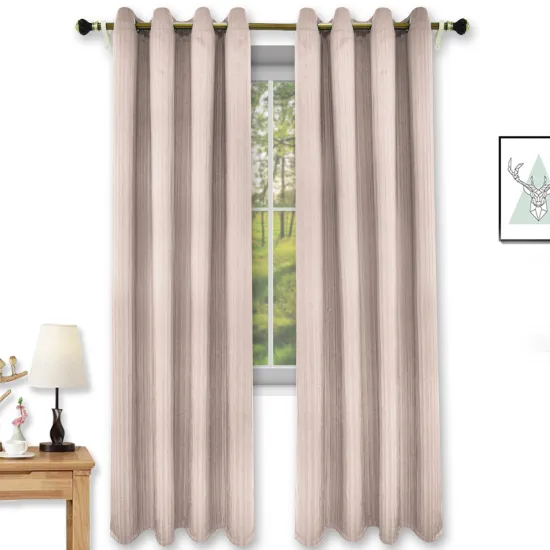 High-Quality Velvet Solid Blackout Curtains for Living Room and Bedroom: Crinkly Design