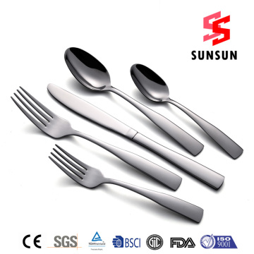 18/8 Flatware สแตนเลสที่เรียบง่าย