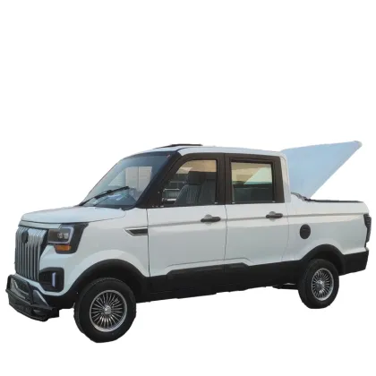 China Electric Car 2023 New Rear Drive Pickup Double Row Electric Pickup