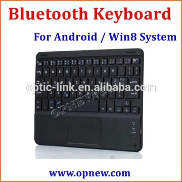 Bluetooth keyboard for 7 inch 8 inch 9 inch 10 inch tablet pc Universal for Android Win8 dual system with touch pad