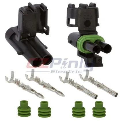 Delphi Weather Pack 2-Row 4-Way Sealed Male Automotive Waterproof Wire Connector 12015798