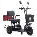 Foldable household electric tricycle