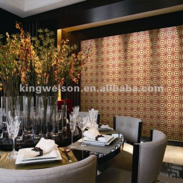 Metallic wallpaper for interior design