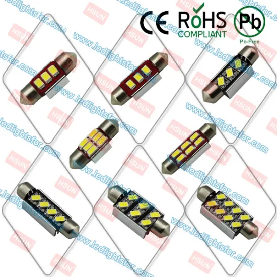 Ultral brightness auto interior light 12v Festoon 5050 4SMD canbus led reading light