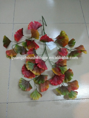 SJ070915 Artificial tree leaf/decorative Ginkgo biloba leaf/folium ginkgo