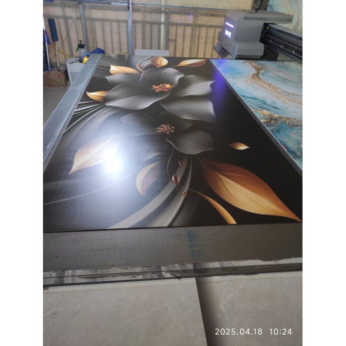 Lembaran marmar uv tahan lama bahan ekofriendly Rendah Penyelenggaraan panjang umur abadi rayuan estetika yang tidak dapat disesuaikan dengan saiz trimless edg