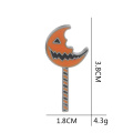 Jack O Lantern pins and broches orange enamel pumpkin monster brooch pumpkin lantern lapel pin badge funny Halloween gift kids