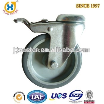 5-inch Hollow Kingpin caster,With Total Lock Caster Wheel