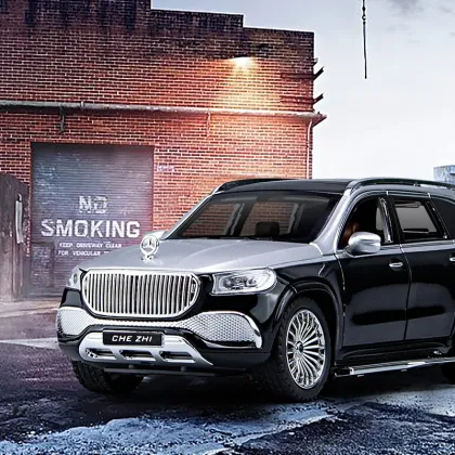1:24 Scale Benz Maybach GLS600 Alloy Diecast Car Model with Sound and Light Features
