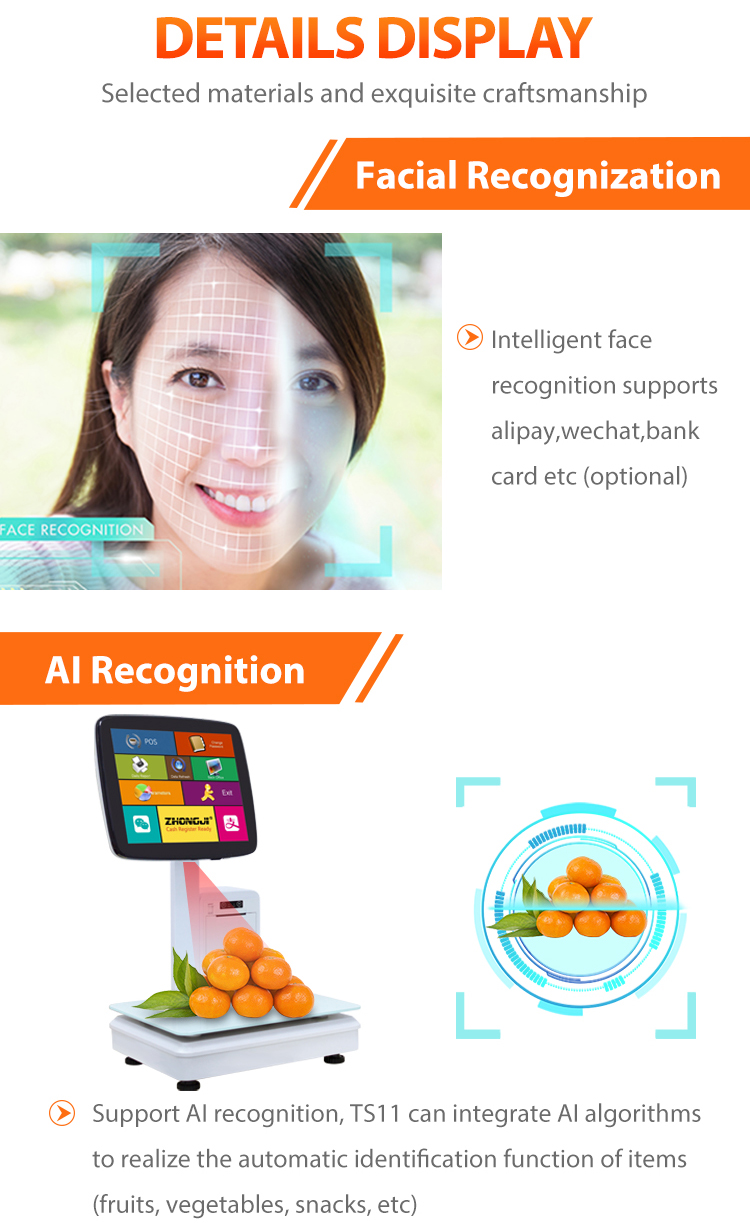 Touchable Intelligence Ai Pos System With Integrated Cash Register And ...