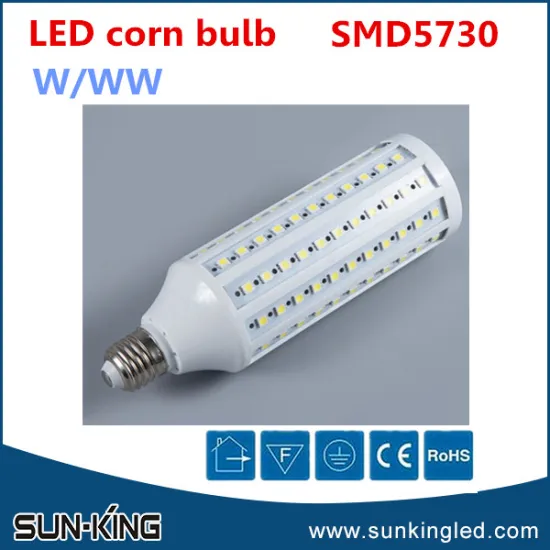 Fashionable high bright smd series led 3000k corn lamp bulb 5730 25w