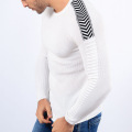 Round neck striped long sleeve jumper