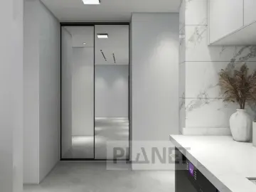 Space saving modern design sliding doors wardrobe