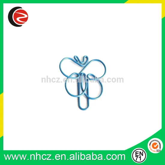 butterfly shaped paper stationery clips