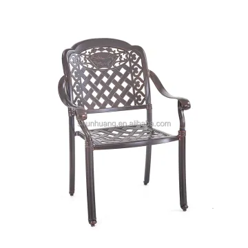Reasonable Price Outdoor Round Dining Set with Cast Aluminium Table and Chairs for BBQ