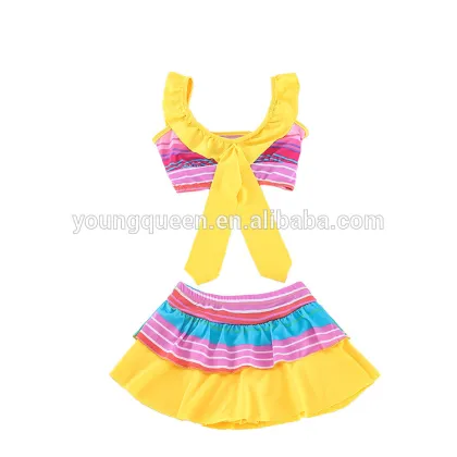 ET5 2016 summer the new girl swimsuit butterfly knot split swimsuit bikinis