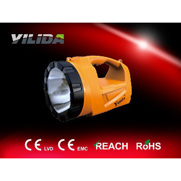 Gold Color CREE Led 5W Powerful Flashlight with Lead-acid Battery