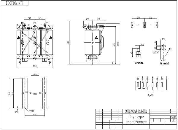 2000KVA dry type transformer