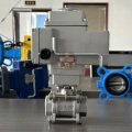 Válvula de bola de 3pc sanitaria eléctrica 1.5 pulgadas Válvula de bola de 3 piezas