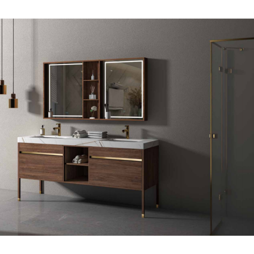 Luxurious aluminum bathroom mirror cabinet