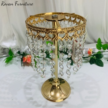Gold Crystal Wedding Lamp Centerpieces for Table Decorations