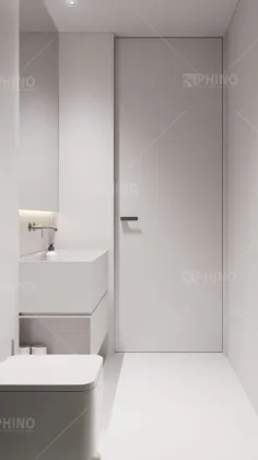 Hidden Door Modern Solid Wooden Grained Flush Design Invisible Door with Invisible Hinge