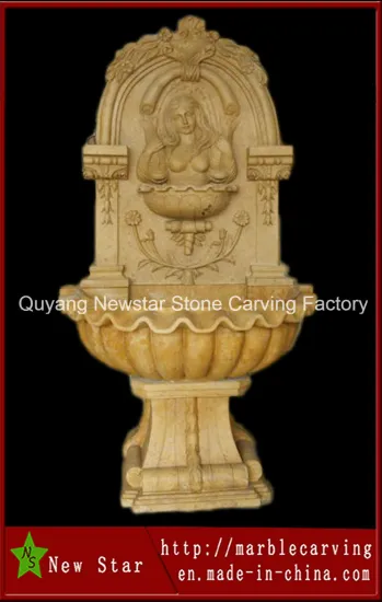 Marble Stone Carving Wall Fountain for Decoration (NS-1002)