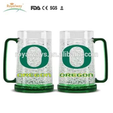 plastic double wall ice mug,frozen mug,drinking ice mug