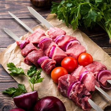 Heavy Duty Stainless Steel Brazilian Style BBQ Skewers  Koobideh Kebab Persian Grilling Skewers (No Handle)