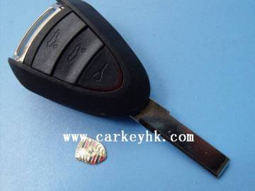 Wholesale and retail new product Porsch 3 button remote key blank shell cover case