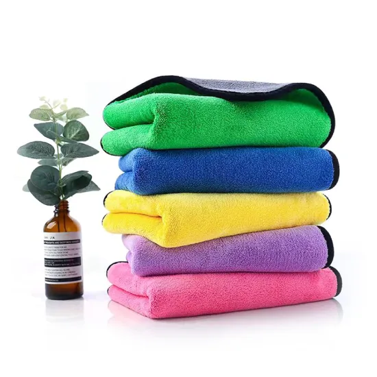 Custom Size Auto Parts Quick-Drying Microfiber Towel for Soft Car Wash Cleaning