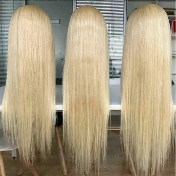 Prix de gros #613 Hairpiece lace frontal wig unice hair perruques dentelle naturel cheveux humain perruque blonde femme