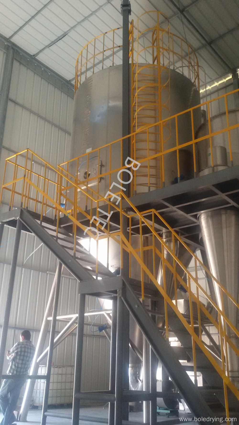 Pharmaceutical centrifugal spray dryer for herbs extracts