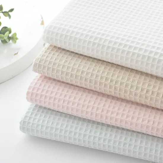 50cm x112cm Soft Waffle Fabric,5 Color Series,DIY Quilting&Sewing Sleepwear,Bathrobes,Pillowcase,Cushion Material For Baby &Chil