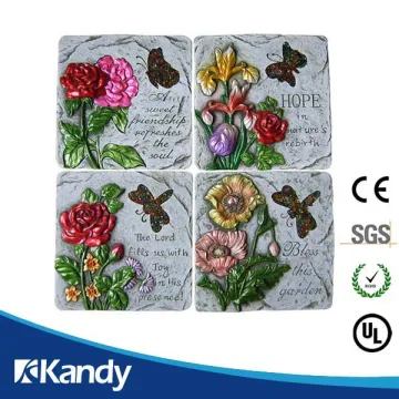 Low MOQ Wholesale customized colorful flower garden stone
